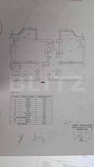 Apartament 3 camere, 83 mp, renovat total - zona Nicolina