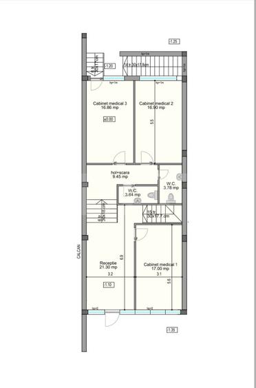 Spatiu medical, 145 mp utili, zona Centrala