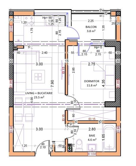 Studio 44mp ~ Bloc Nou, Zona linistita, Parc, Metrou M2