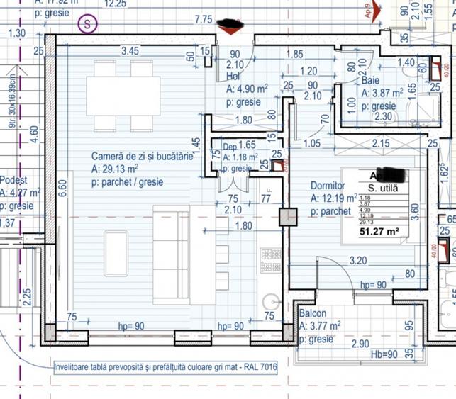 Ap 2 camere 51mp , etaj intermediar,garaj,Floresti, zona Muzeul Apei