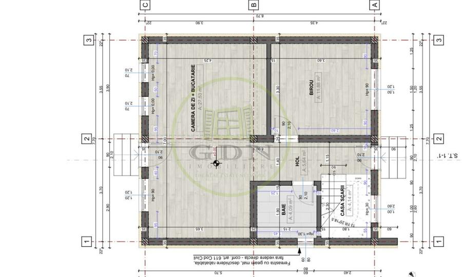 Casa P+1  suprafata utila 102,86mp, teren 200mp, sat Preajba, zona Capsunarie