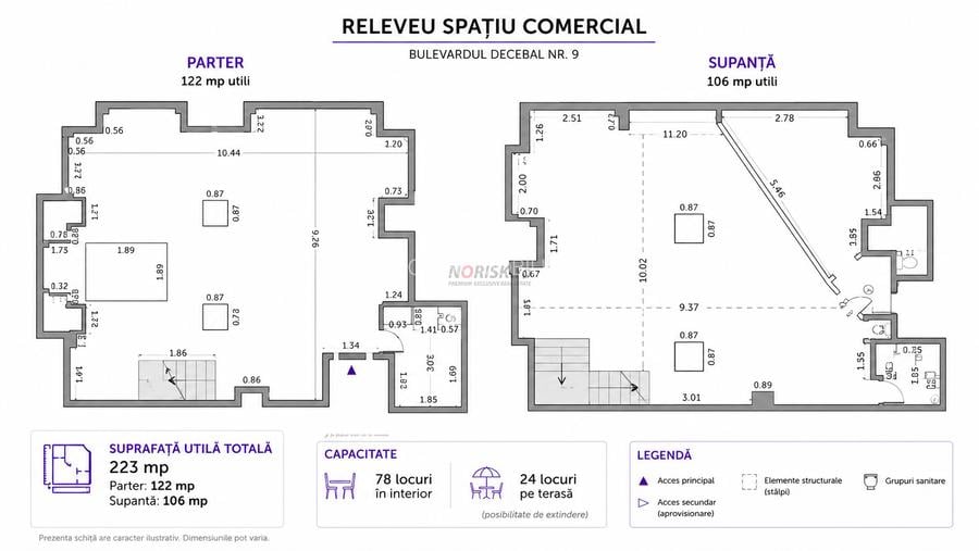 Restaurant la cheie | Mobilier & Echipamente | Decebal | 223 m2 - 13