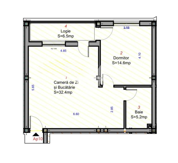 Apartament 2 camere decomandat balcon etaj 2 la cheie Selimbar Sibiu - 7