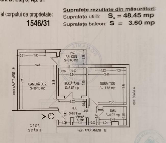 2 CAMERE  |  DACIA - HASDEU  |  SCOALA GIMNAZIALA 12