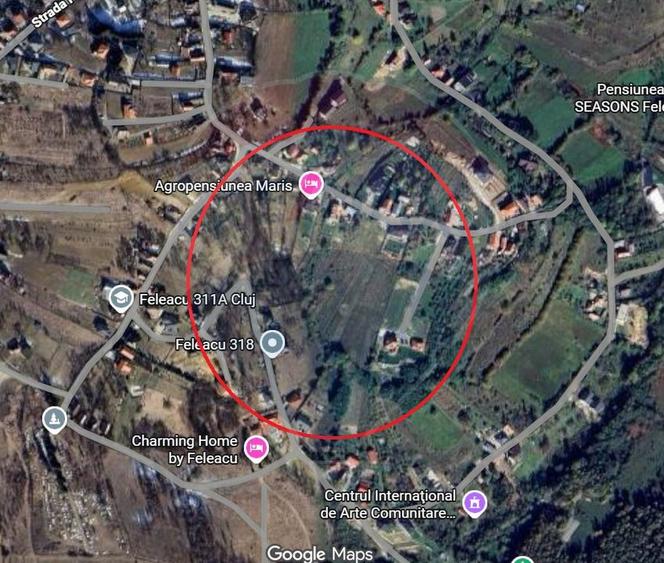 Teren intravilan de vanzare in Feleacu - 720 MP - PUZ aprobat!