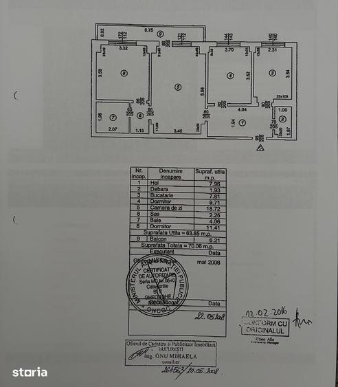 Apartament 3 camere 70mp Titan Comision 0%