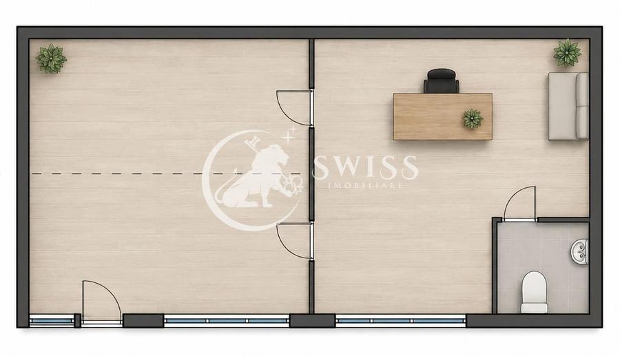Spatiu comercial | Intrare din strada | Vitrina | Zona Centrala | 23mp