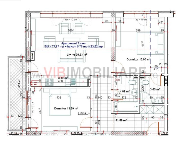 13 Septembrie - Tudor Vladimirescu - 3 camere - SUT84MP