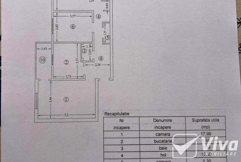 Nicolina, Str. Clopotari – 3 camere, etaj 3/4, 75Mp