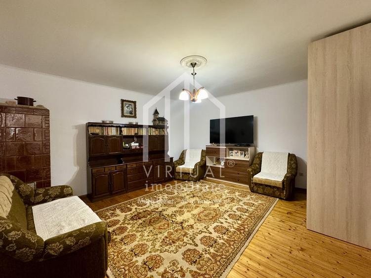 Apartament la casa cu 3 camere, 72mp utili + pivnita si magazie (30mp)