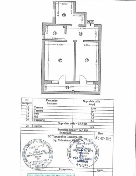 Apartament 2 camere de vanzare Kamsas