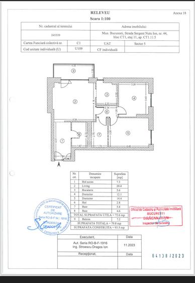 Vanzare 3 camere@ One Cotroceni Park | Metrou Academia Militara & City View - 1