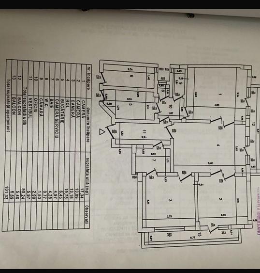 Apartament 3 camere | Universitate | 100 mp