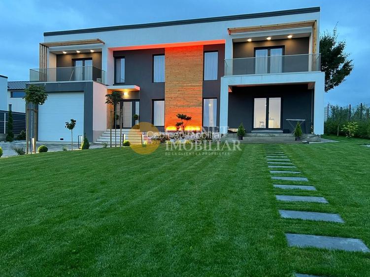Vila PREMIUM - 4 camere - 3 bai - garaj - 210 mp utili - 2022 - mobilata - 2