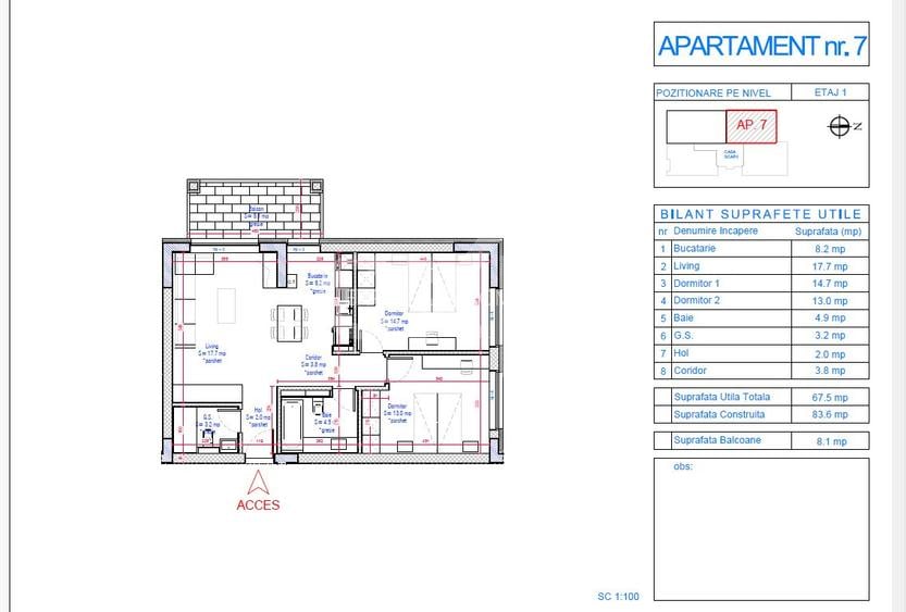 Apartament de vanzare 3 camere -imobil nou- zona Calarasi- Sf Stefan - 12