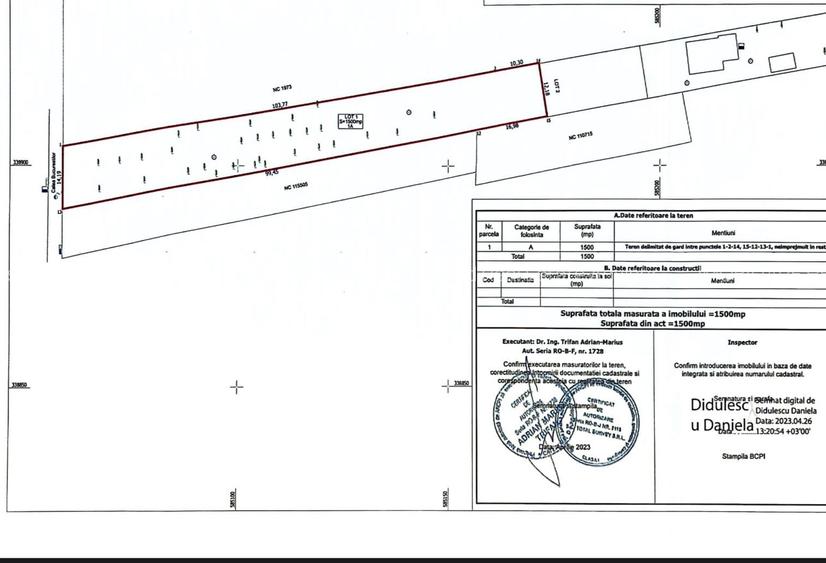 Teren 2500 mp OTOPENI | cu deschidere 26 m la DN1 | vis-a-vis de Ferrari - 2