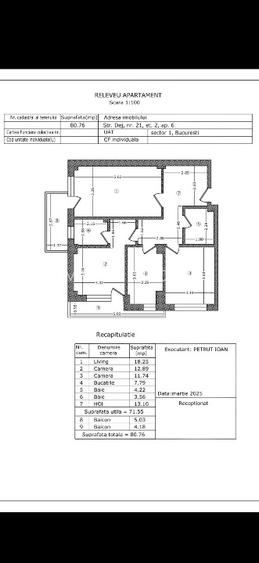 Apartament 3 camere,Bloc nou,metrou 1 Mai,Piata Chibrit - 9