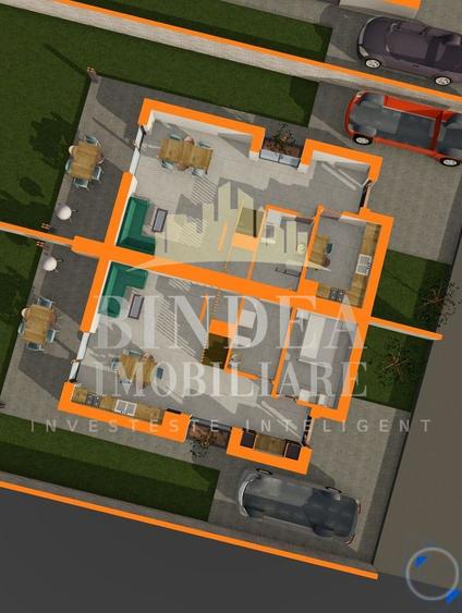 Duplex P+1 modern LA CHEIE 112mp utili