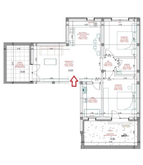 Bloc nou ESO. 3 Camere. Dressing. Terasa 25 mp. Finisaje la alegere.