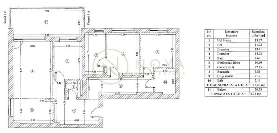 Apartament de 4 camere Expozitiei Luxuria Residence cu 2 parcari