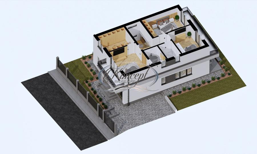 Casa individuala semifinisata, Campenesti