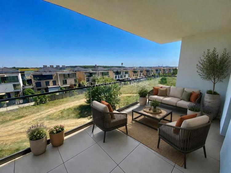 Vand Apartament 2 camere cu terasa in imobil nou Pipera - 9