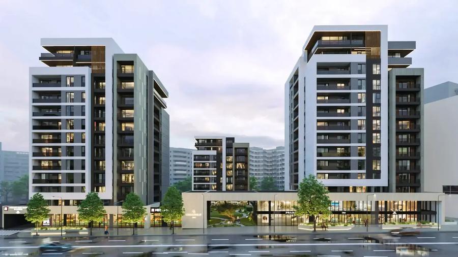 Apartament 2 camere - Bloc B, etaj 1, orientare EST