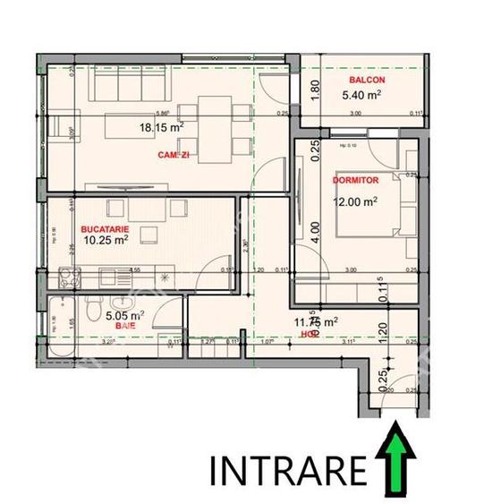 Apartament la cheie cu 2 camere decomandate la etajul 1 zona Veterani