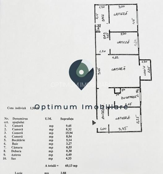Apartament cu 4 camere, renovat total in Manastur, etaj 2/4 ! - 1