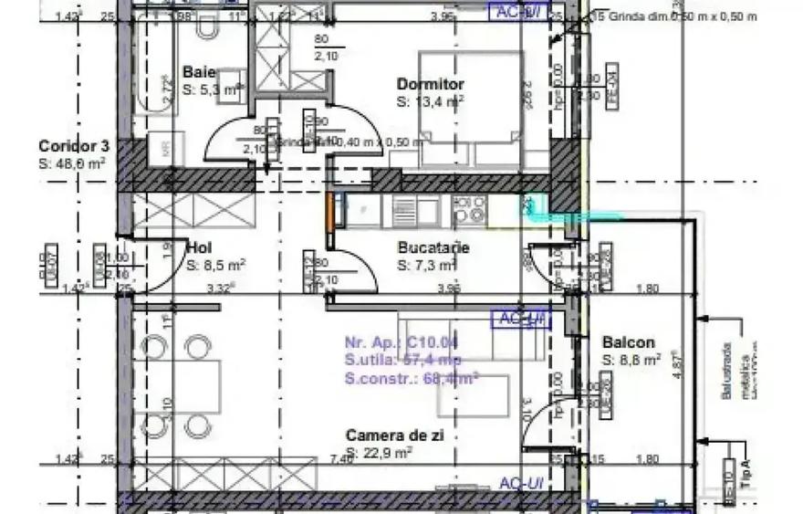 2 camere | cesiune | Estoria | 6 MINUTE METROU | finalizat - 3