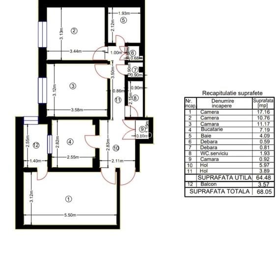 Ghencea-strada Sergent Gheorghe Latea-3 camere - 3