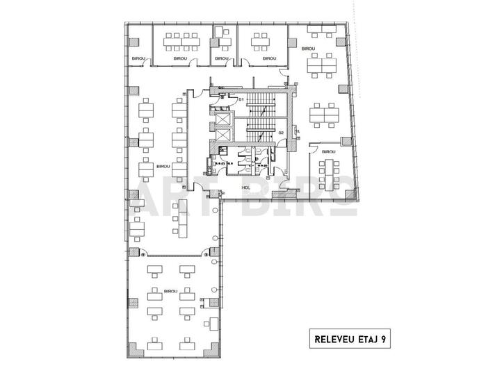 Zero comision, 127-555mp birou mobilat Splaiul Unirii, 6' metrou - 1