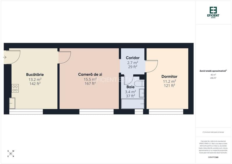 De închiriat - Apartament cu 2 camere -  Zonă Centrală - Arad - 7