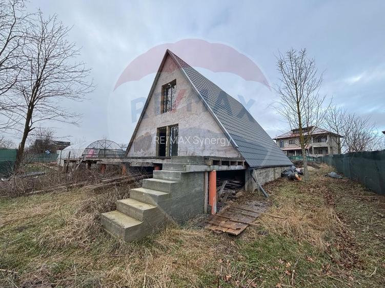 Casă unifamilială tip A-Frame in Snagov 160 mp, structură din lemn - 15