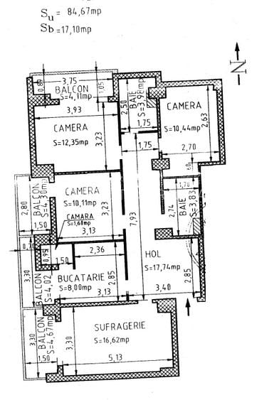 Vanzare 4 camere Brailei-Mazepa, etaj 1/10, centrala proprie, mobilat, utilat - 14