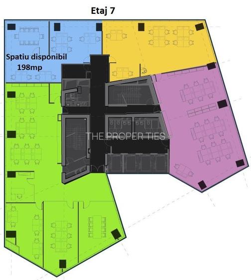 Comision 0! Inchiriere spatii birouri in Piata Muncii - 308mp (compartimentat) - 1