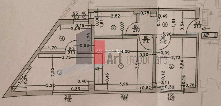 Vânzare apartament semidecomandat 2 camere cu centrală Brâncoveanu -Izvorul Rece - 3