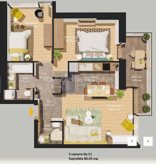 Apartament 3 camere, într-un bloc exclusivist din centrul Capitalei - 13