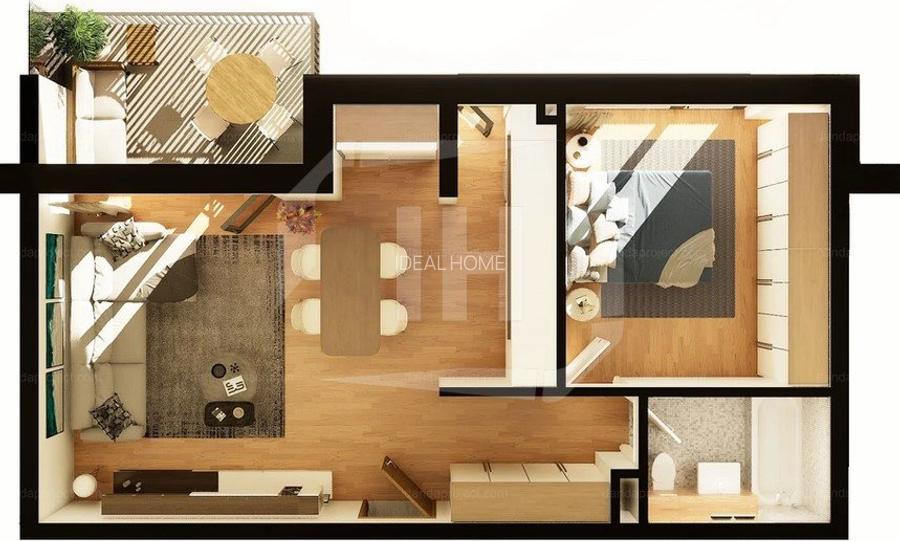 Apartament de camere, 53.37 mp, ideal pentru investitie - 4