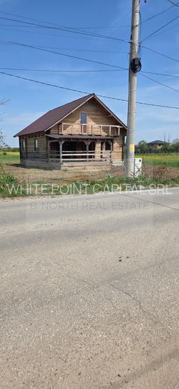 Cabana de vânzare din lemn masiv Mihăilești | 500 mp teren -Potențial investiție - 5