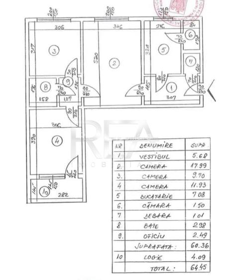 3 camere, 2/4, 64mp, anvelopat-Drumul Taberei - 7