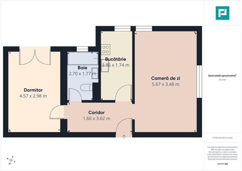 Apartament de lux cu 2 camere in Giroc