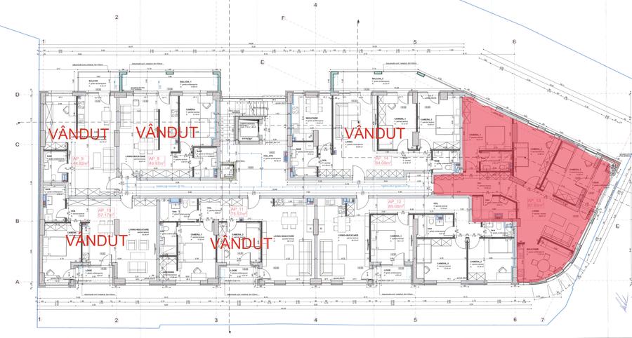 Ap. de 4 camere la dezvoltator - Central - București 41-45