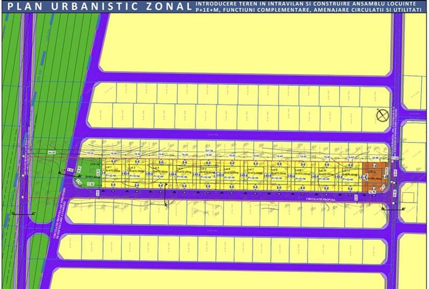 Loturi de vanzare 470 mp comuna Berceni - drum asfaltat, utilitati