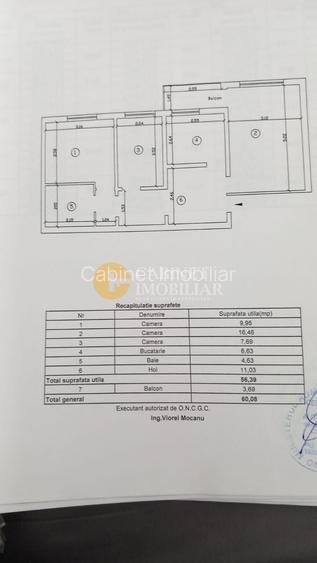 3 camere, decomandat, et.3/4, Podu de Fier, bloc 1982! - 4