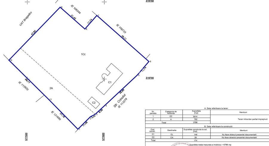 TEREN Bragadiru CENTRAL 90 euro mp - 1