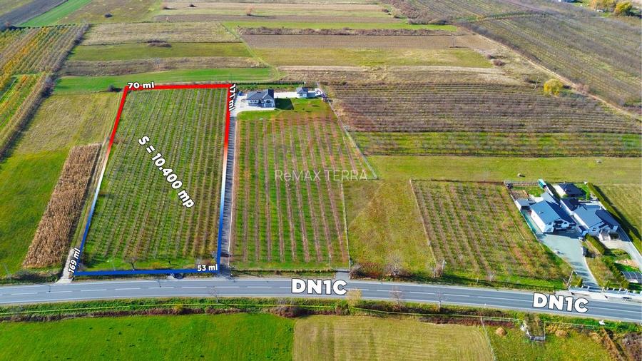 De Vanzare teren in Somcuta cu FRONT LA DN - 4