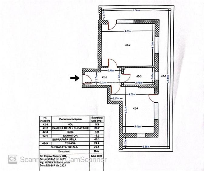 Apartament 2 camere | Titan Trapezului | 70,5 mp | bloc 2020 | - 15