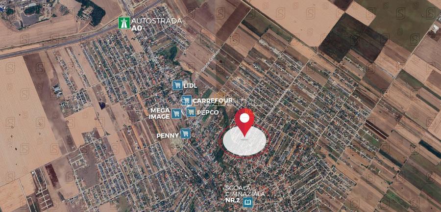 Teren intravilan 438 mp, Str. Lacramioarei - Comuna Berceni - 2