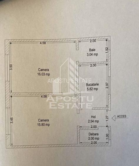 Apartment 2 camere,etaj intermediar,zonă Brancoveanu - 6